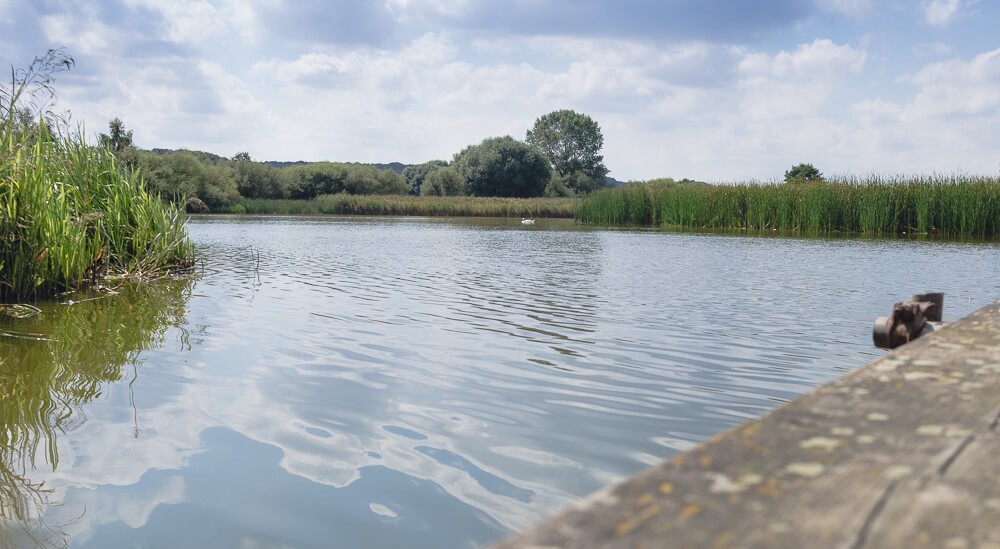 Der Teich, an dem wir ein Päuschen eingelegt haben