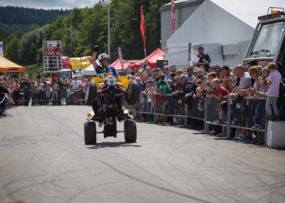 Horst Hoffmann auf einem Quad